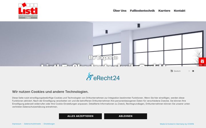 Screenshot of listl.de