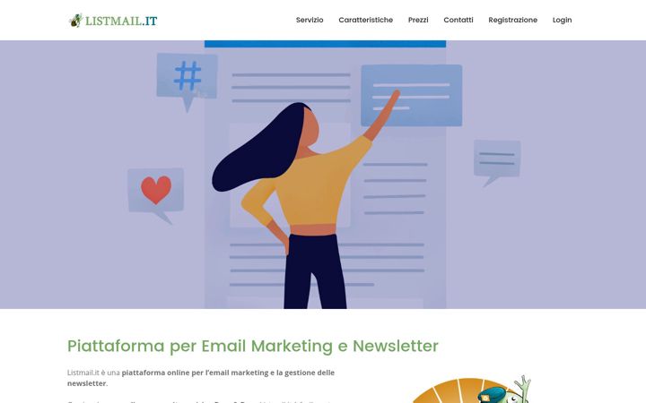 Screenshot of listmail.it