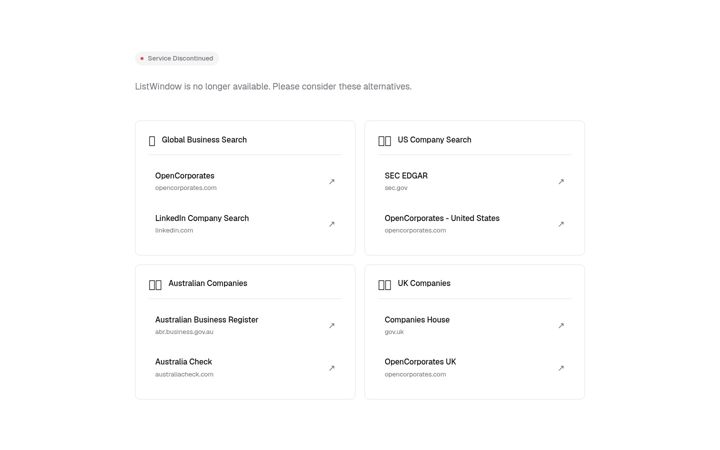 Screenshot of listwindow.com