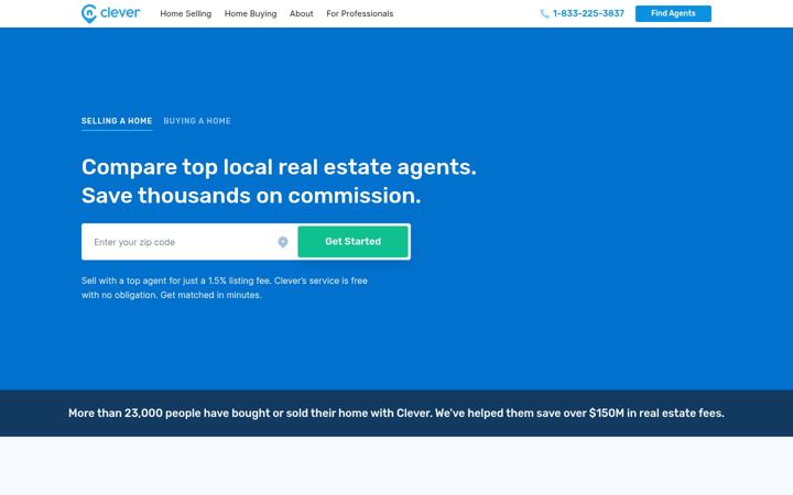 Screenshot of listwithclever.com