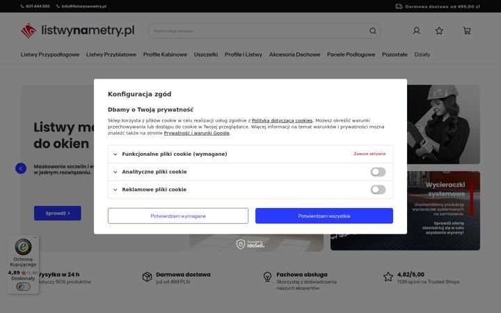 Screenshot of listwynametry.pl