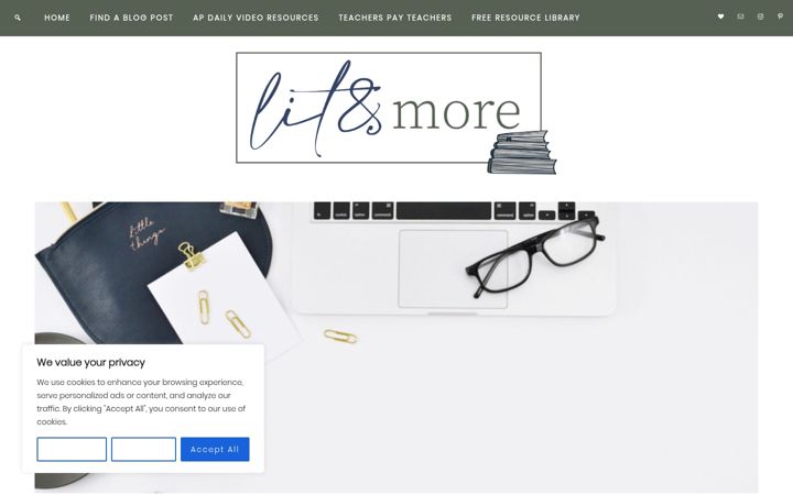 Screenshot of lit-and-more.com
