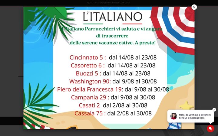 Screenshot of litalianoparrucchieri.it