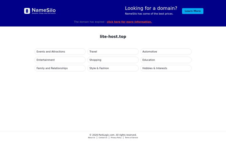 Screenshot of lite-host.top