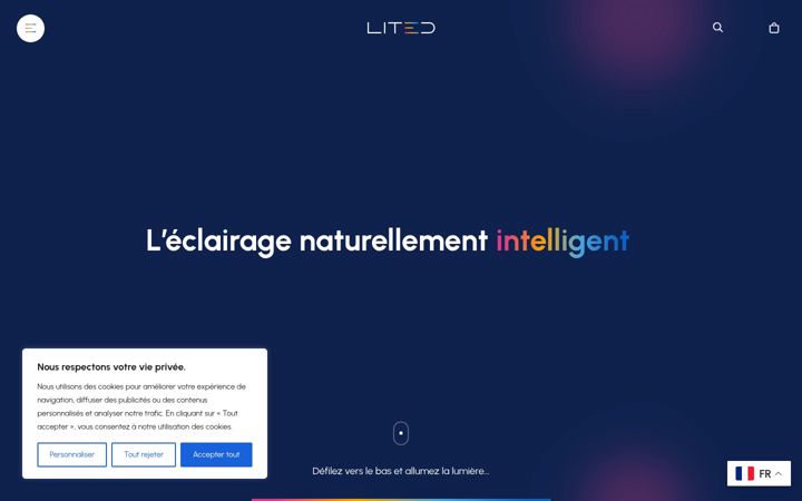 Screenshot of lited-led.com