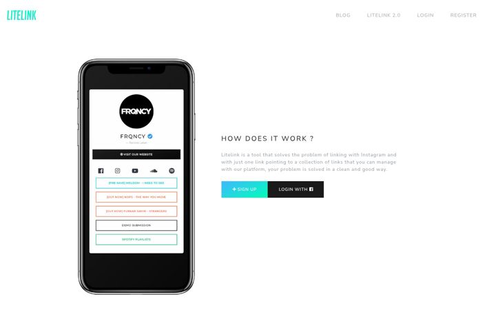 Screenshot of litelink.at