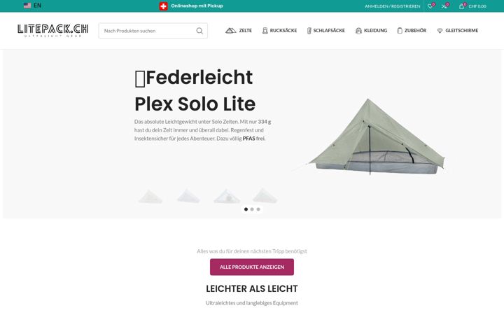 Screenshot of litepack.ch