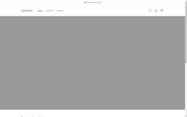 Screenshot von litepack.store