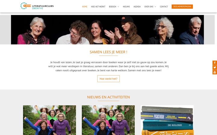 Screenshot of literatuurclubsdrenthe.nl