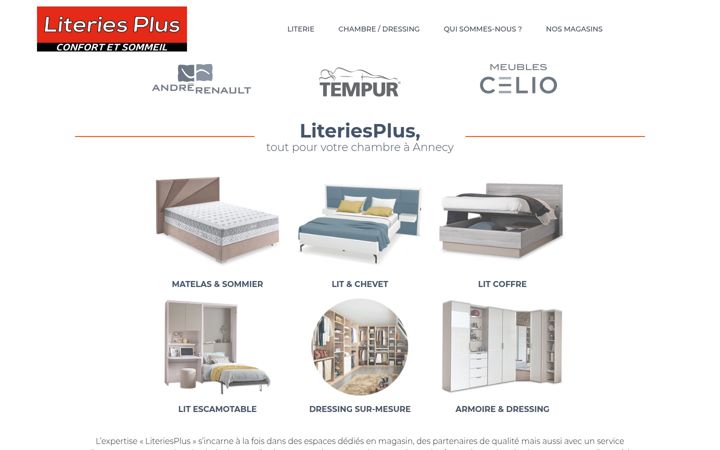 Screenshot of literiesplus.fr