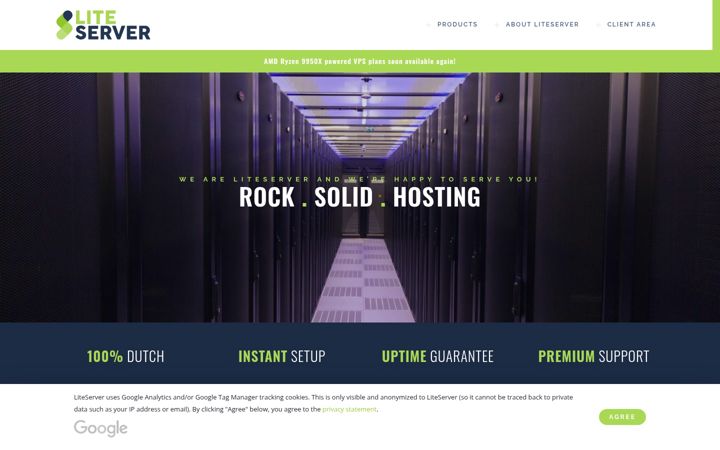 Screenshot of liteserver.nl