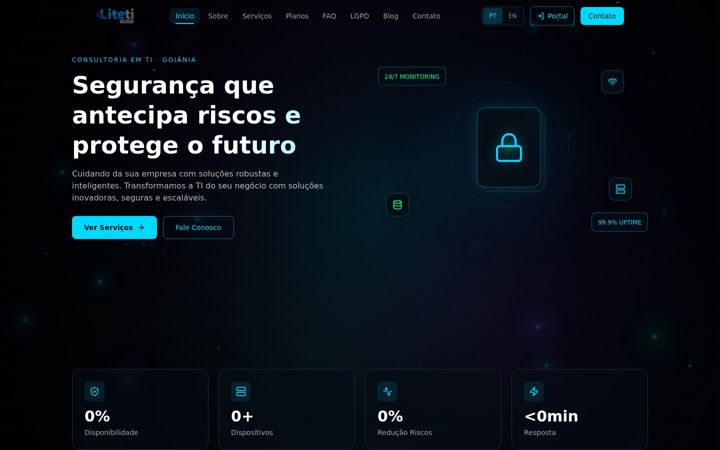 Screenshot of liteti.com.br