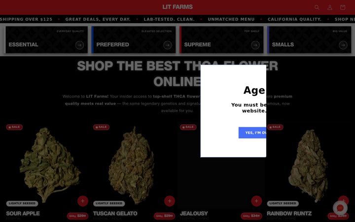 Screenshot of litfarms.com