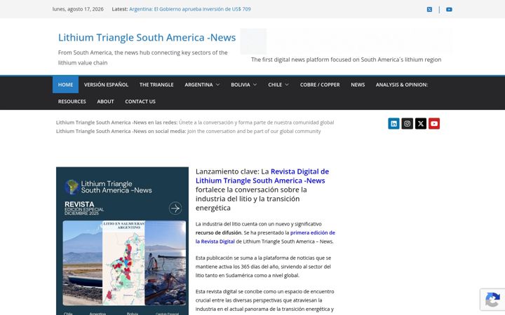 Screenshot of lithium-triangle-southamerica.com