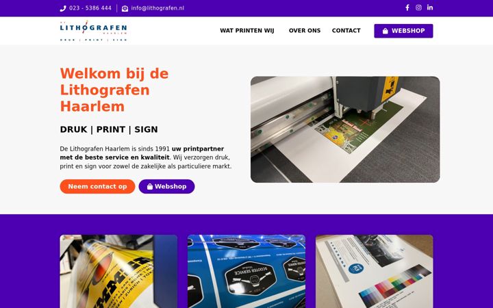 Screenshot of lithografen.com