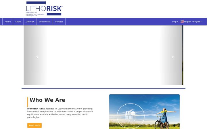 Screenshot of lithorisk.com