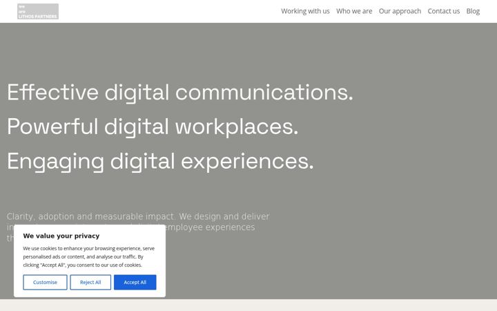 Screenshot of lithos.partners