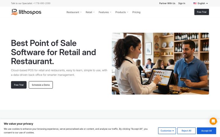 Screenshot of lithospos.com