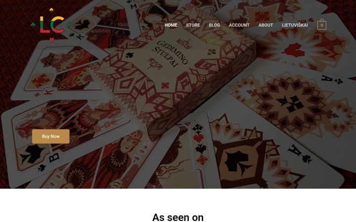 Screenshot of lithuaniancards.com