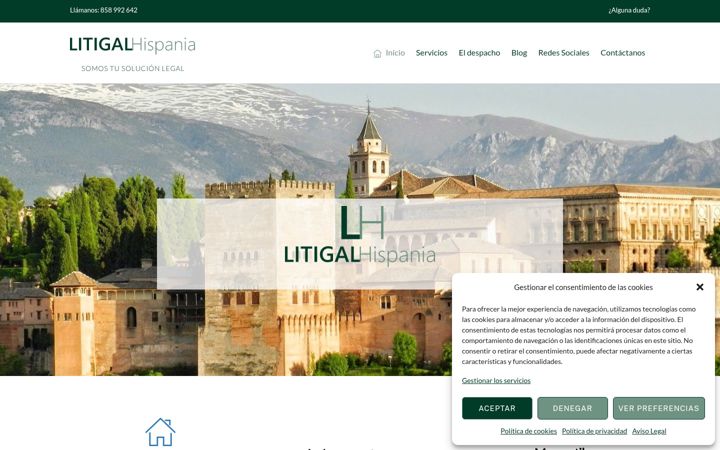 Screenshot of litigalhispania.com