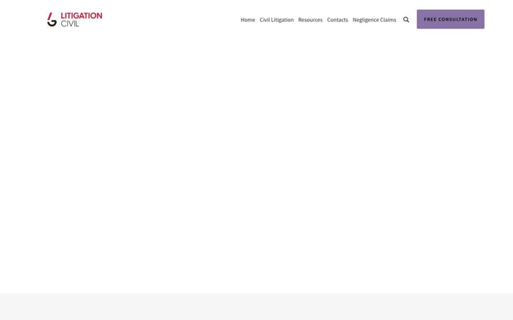 Screenshot of litigationcivil.com