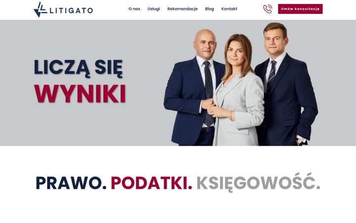 Screenshot of litigato.pl