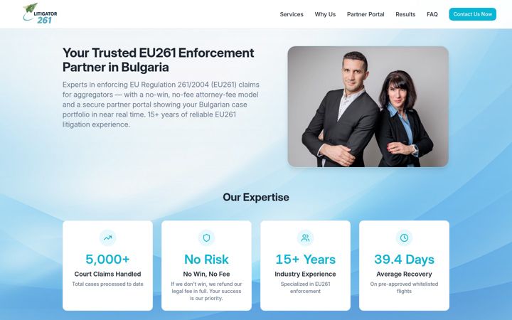 Screenshot of litigator261.eu