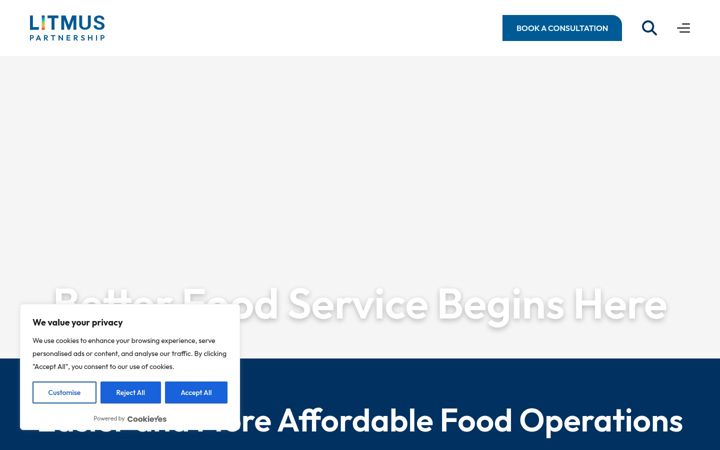 Screenshot of litmuspartnership.co.uk