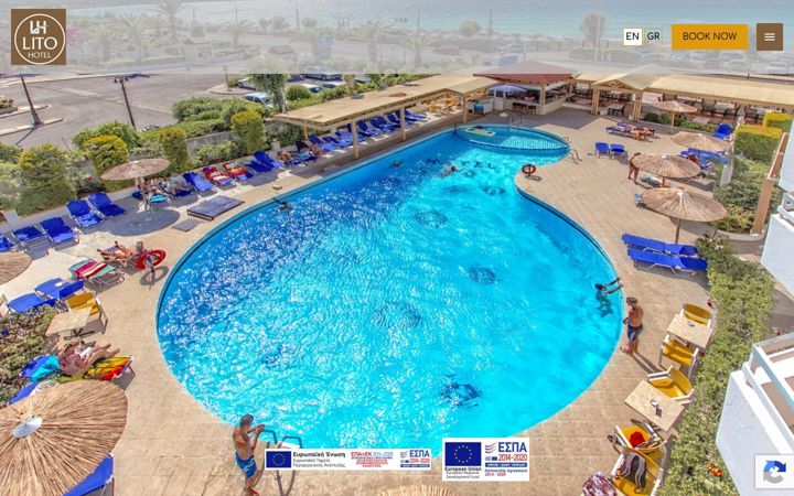 Screenshot of lito-hotel.com