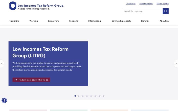 Screenshot of litrg.org.uk