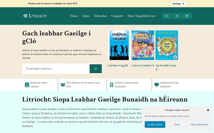 Screenshot of litriocht.com