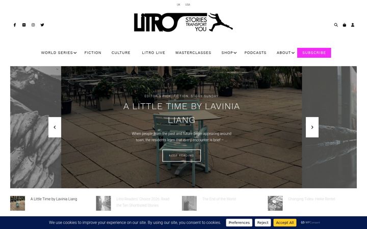 Screenshot of litromagazine.com