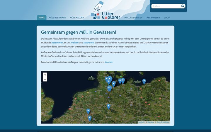 Screenshot of litterexplorer.org