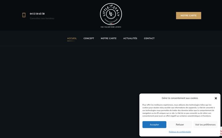 Screenshot of little-italy-one.fr