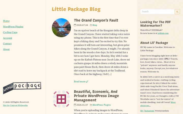 Screenshot of little-package.com