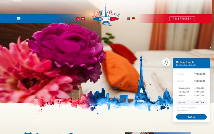 Screenshot of little-paris-hotel.de