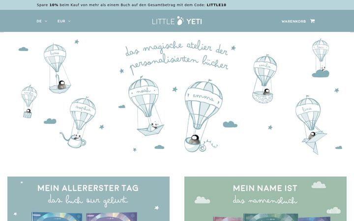 Screenshot ta' little-yeti.com