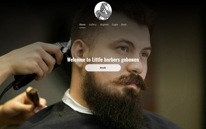 Screenshot of littlebarbersgobowen.co.uk