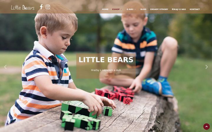 Snimka zaslona za littlebears.cz