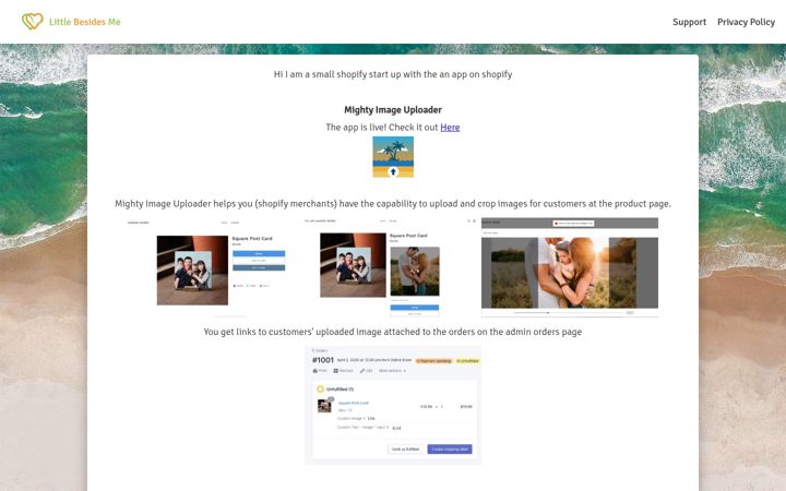 Screenshot of littlebesidesme.com