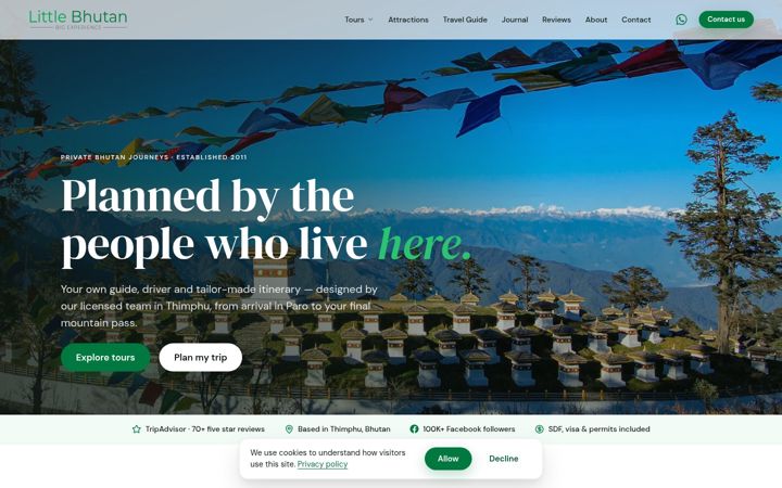 Screenshot of littlebhutan.com