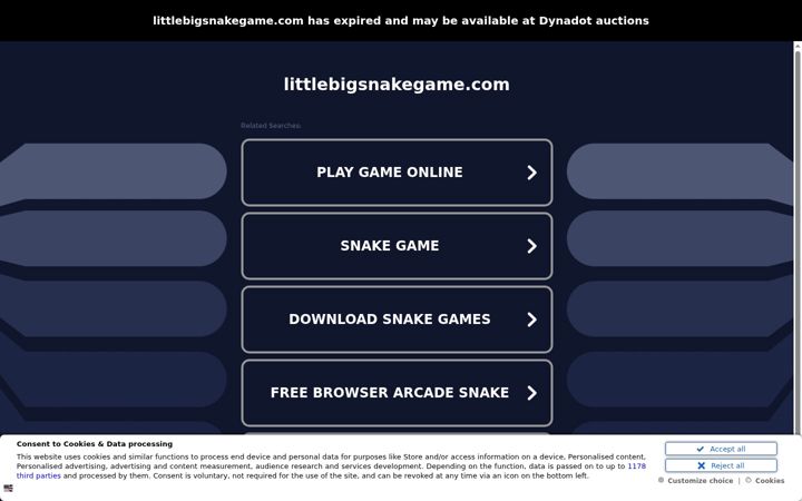 Screenshot of littlebigsnakegame.com