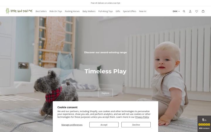 Screenshot of littlebirdtoldme.com