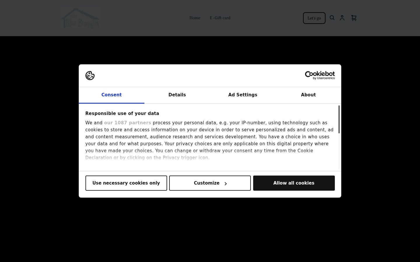 Captură de ecran a bannerului de consimțământ afișat înainte de orice interacțiune