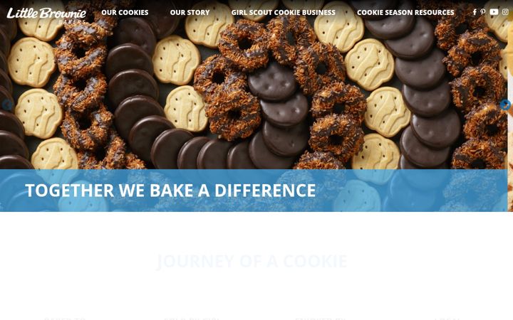 Screenshot of littlebrowniebakers.com
