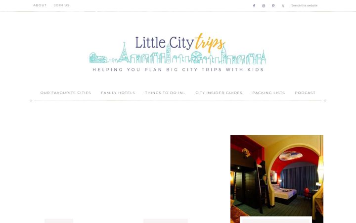 Screenshot of littlecitytrips.com