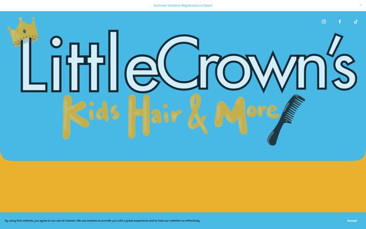 Screenshot of littlecrownshair.com