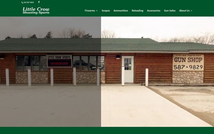 Screenshot of littlecrowshootingsports.com