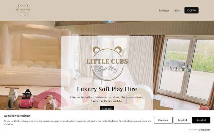 Screenshot of littlecubssoftplay.co.uk