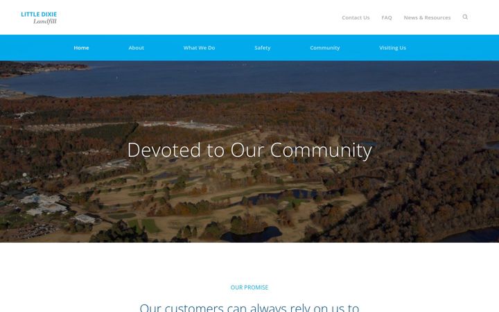 Screenshot of littledixielandfill.com